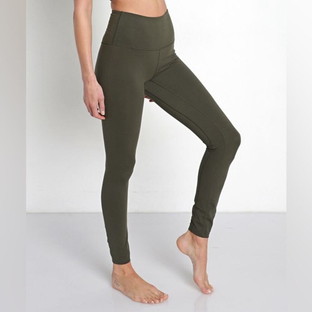 Varley Let's Move High Rise Leggings Full Length 27" Forest Night Green Size XS